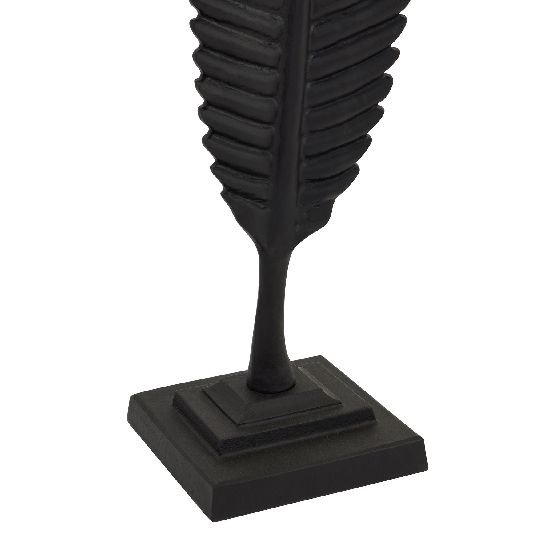 Matt Black Leaf Floor-standing Ornament 120cm Click Style