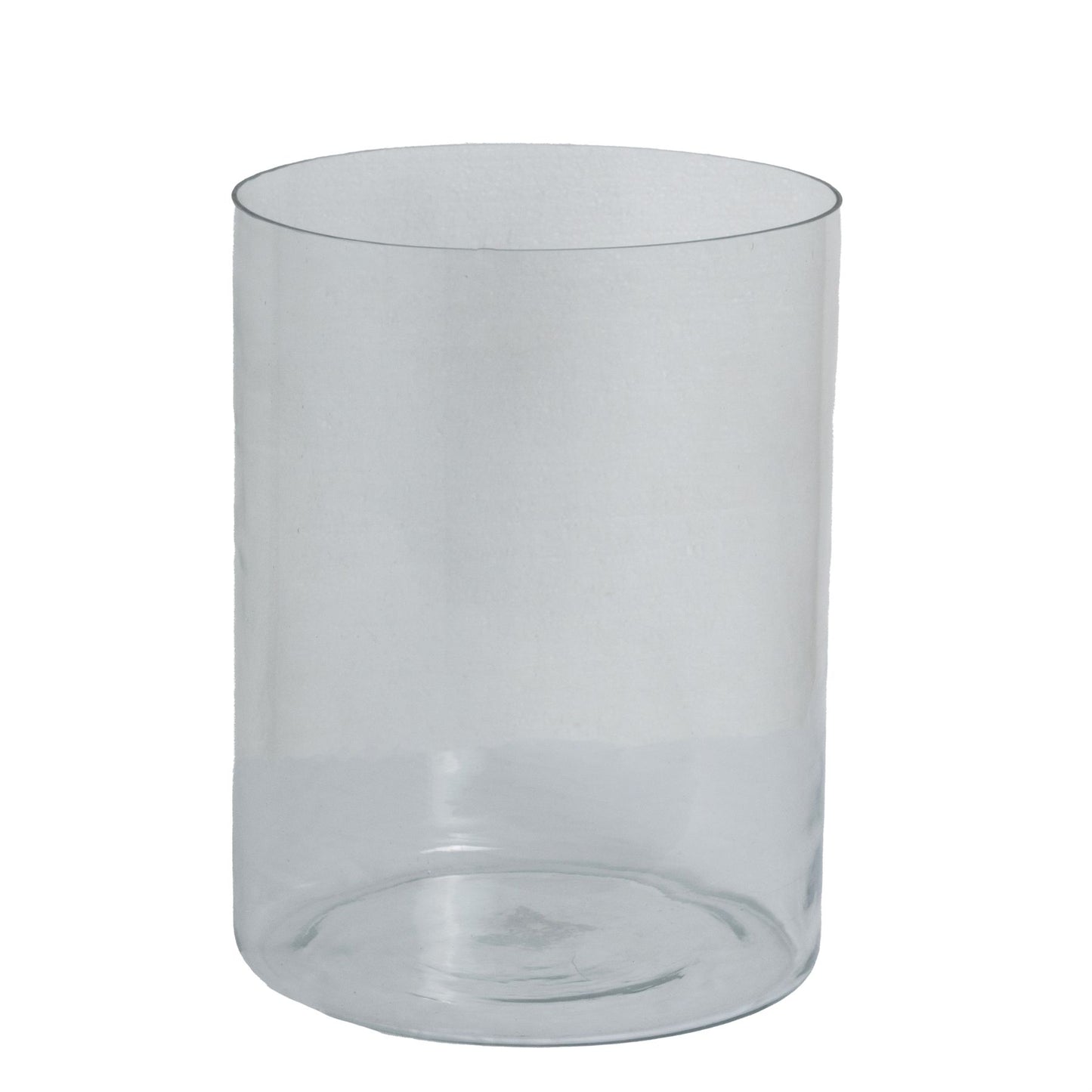 Large Clear Glass Wide Neck Cylinder Vase 40x30cm – Click Style