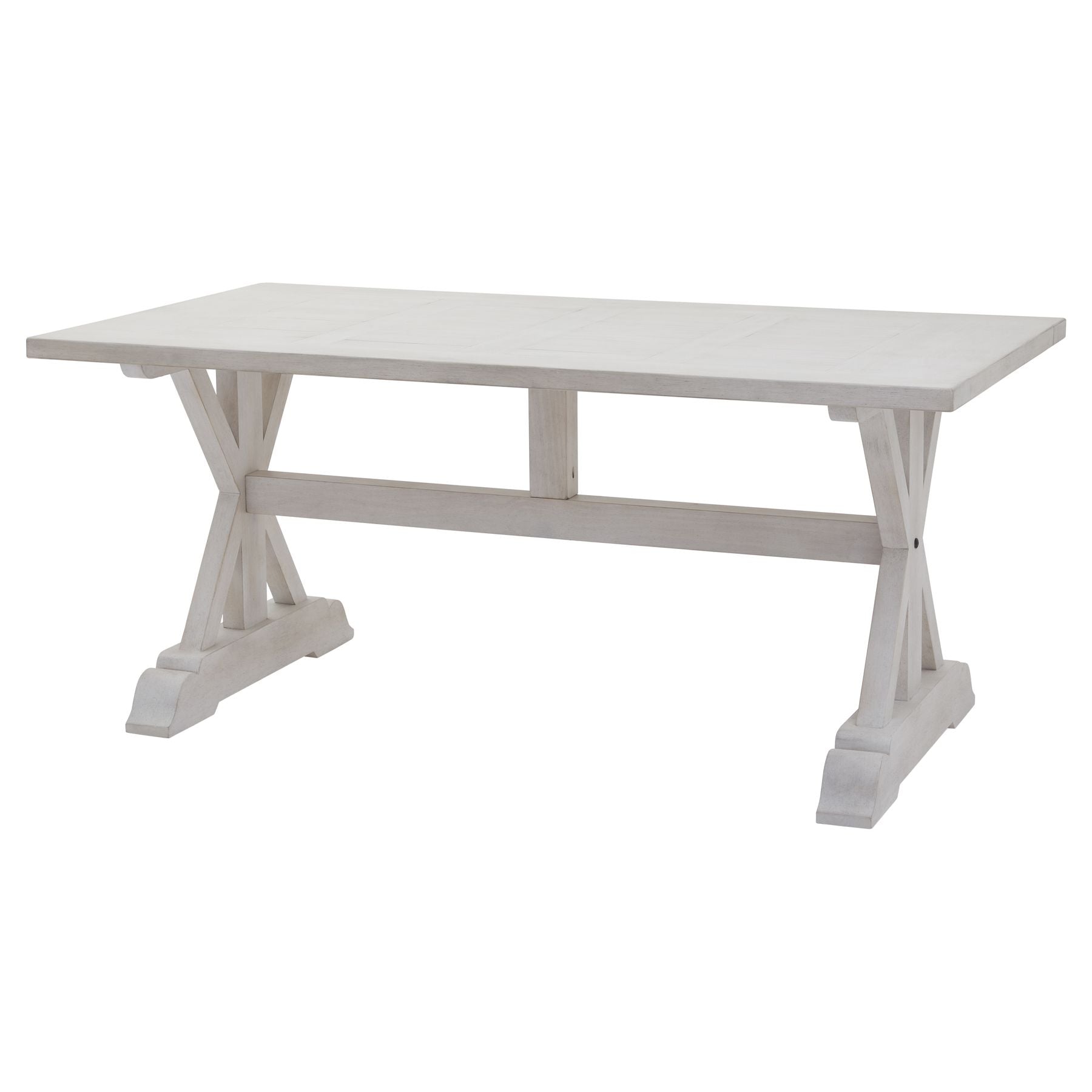 Distressed white deals table and chairs