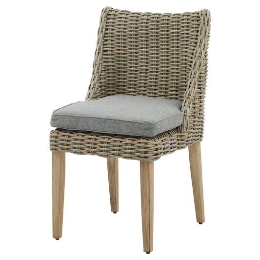Sorrento Natural Wicker Dining Chair – Click Style