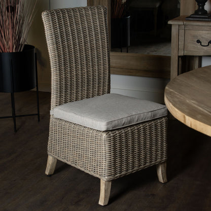 Riviera Natural Wicker Dining Chair – Click Style