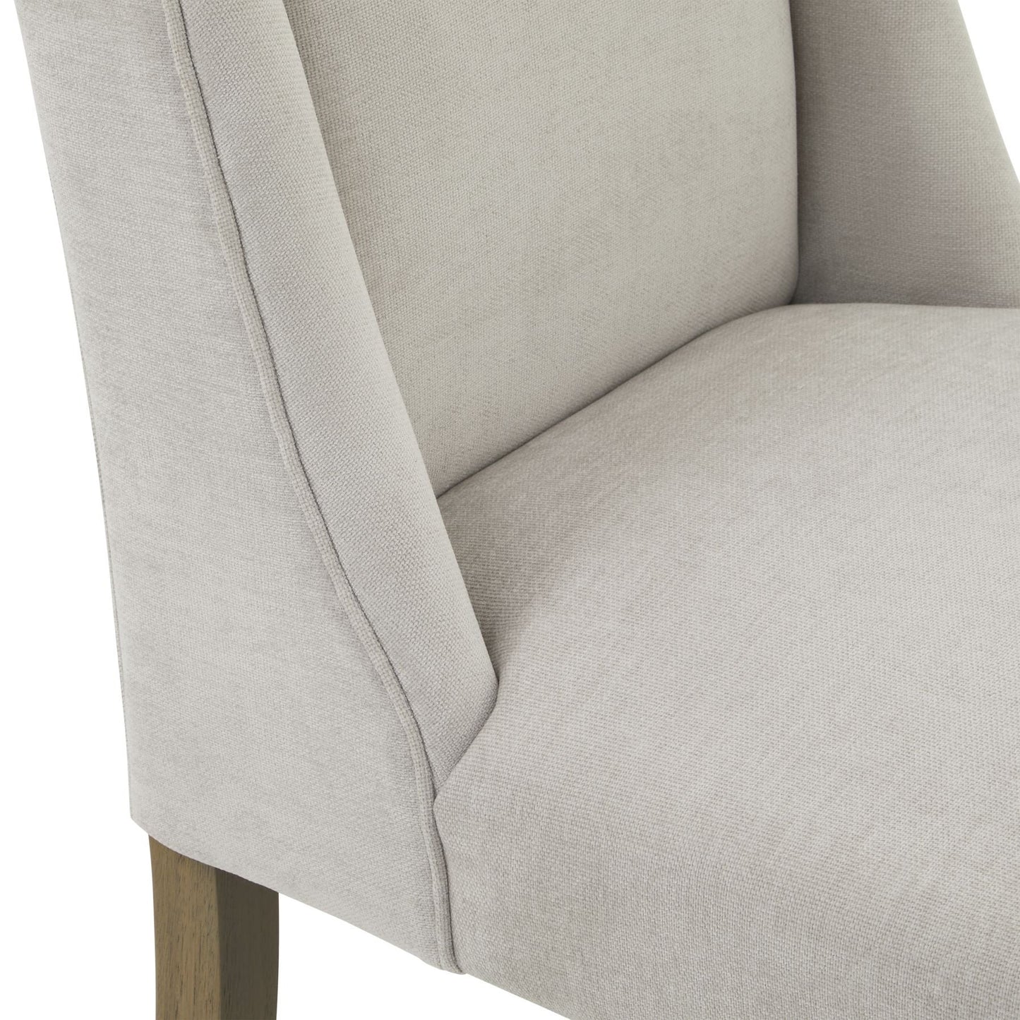 Modern Pale Grey Fabric Dining Chair