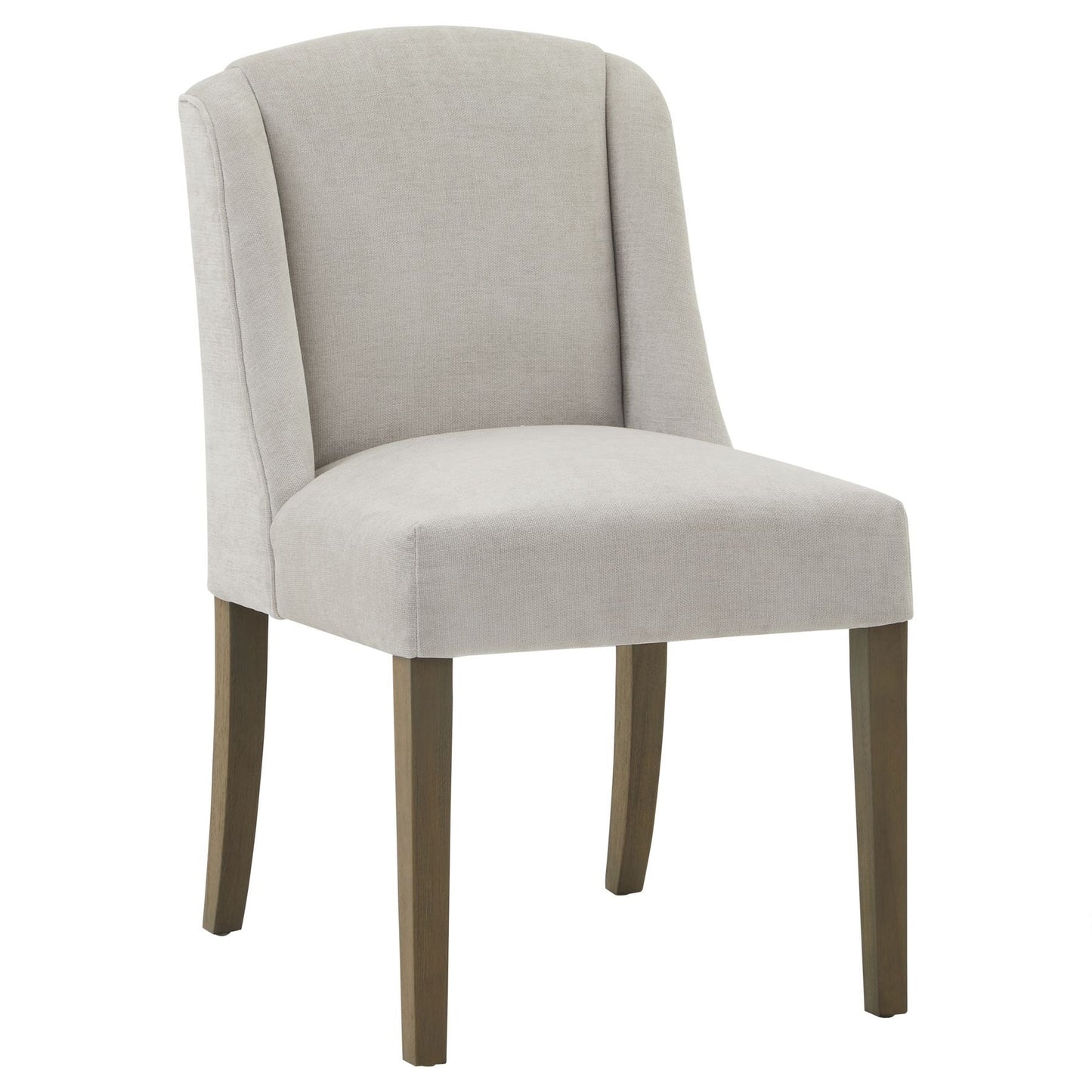 Modern Pale Grey Fabric Dining Chair