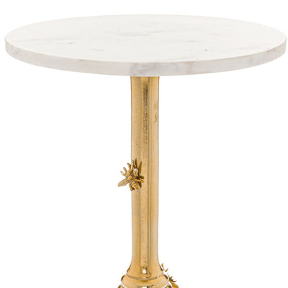Bee Gold & Marble Side Table