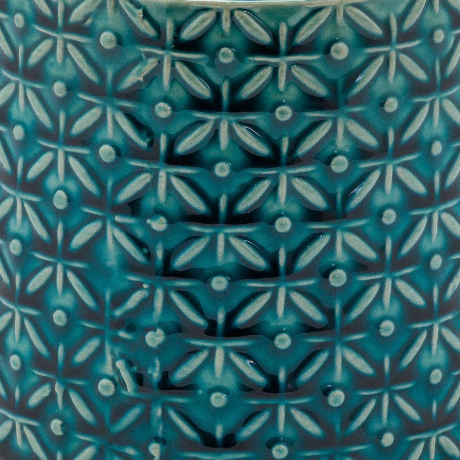 Blue Planter Pot in ceramic entitled Mediterranean Charm