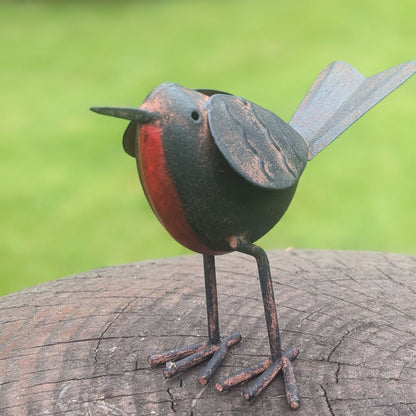 Rustic Robin ornament for home and garden