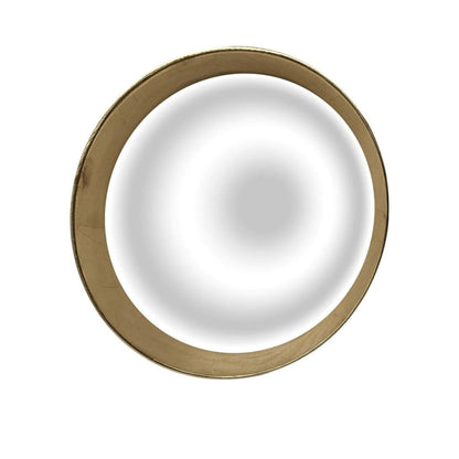 Circular Gold Mirror Convex