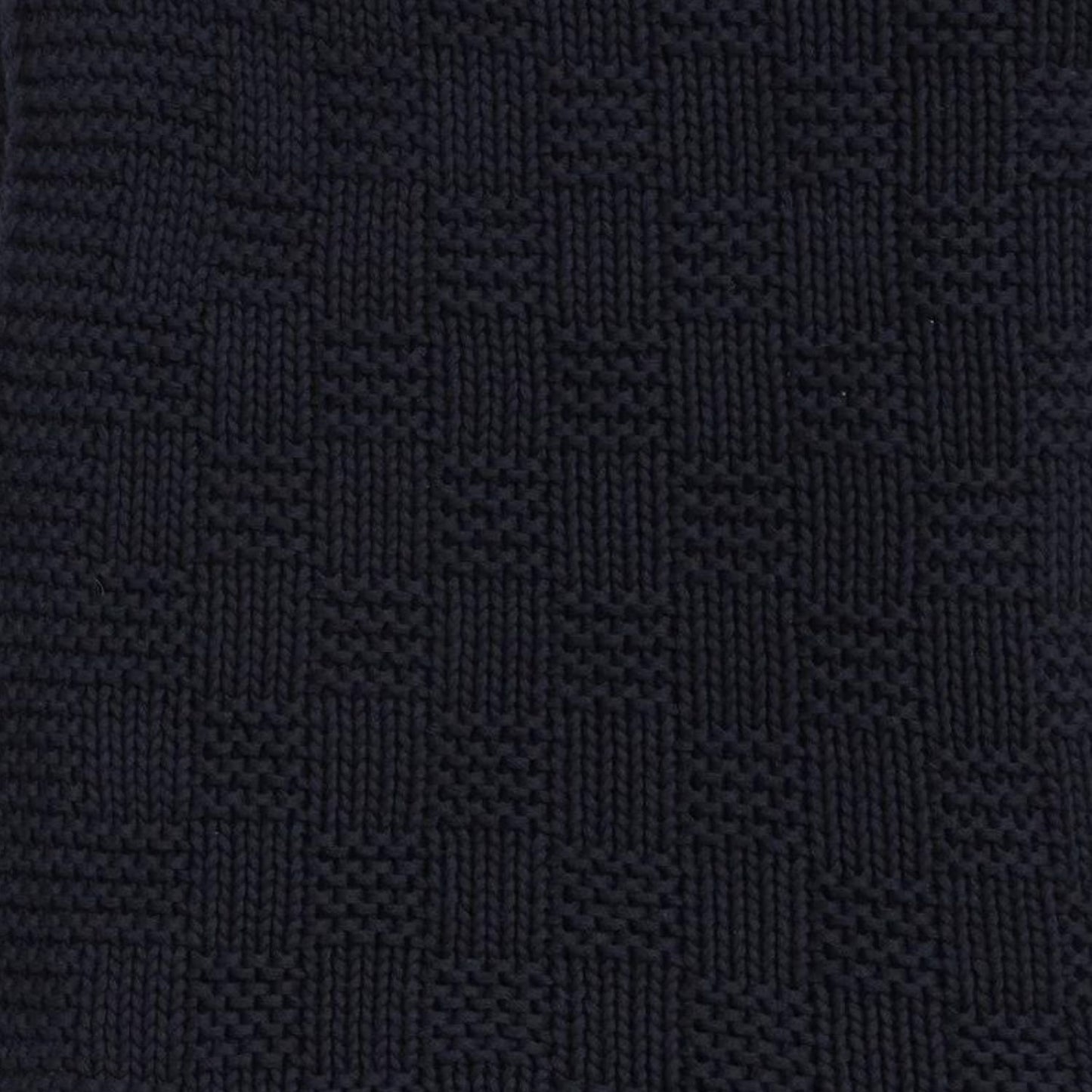 Navy Throw Weave Pattern 130x170