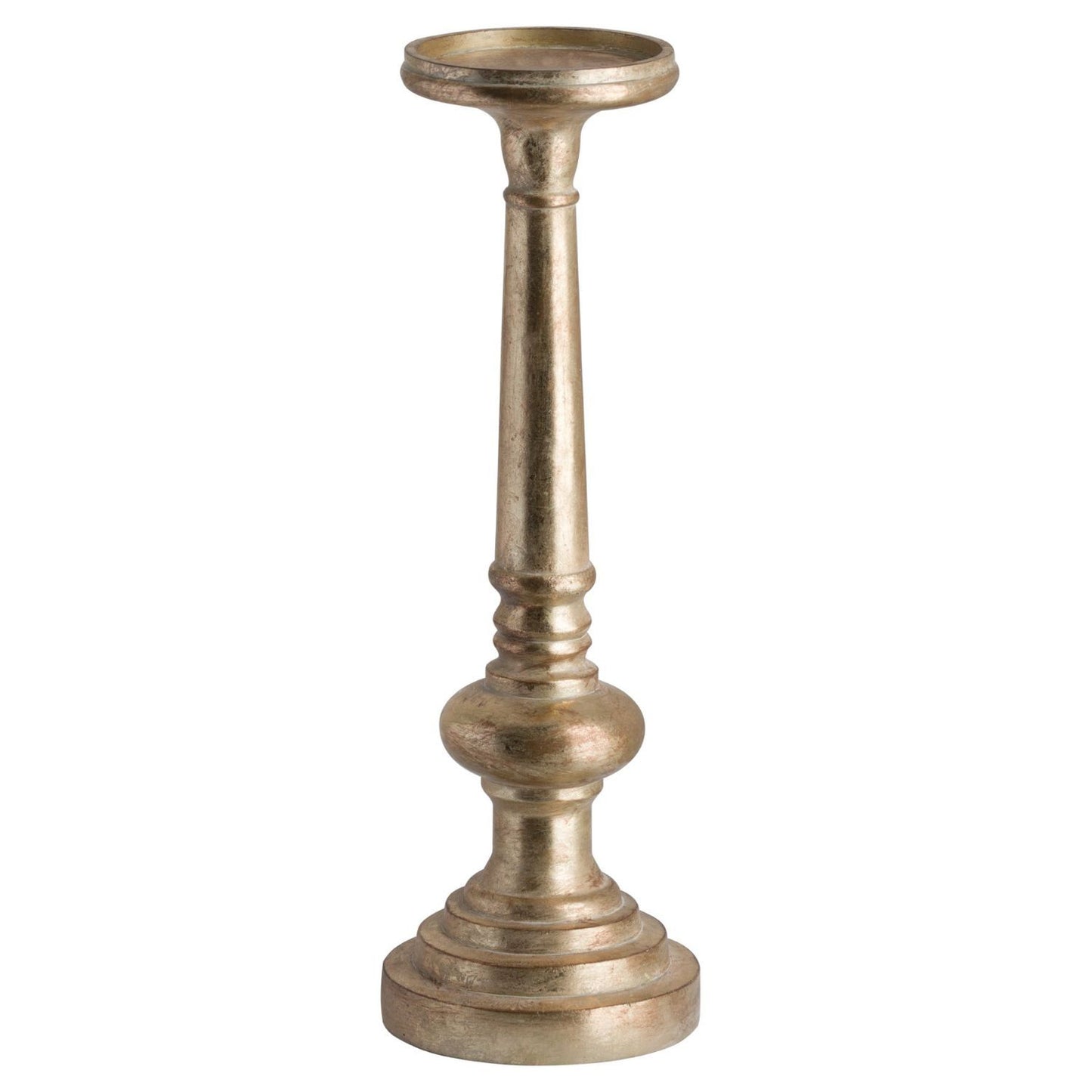 Tall Brass coloured candle column