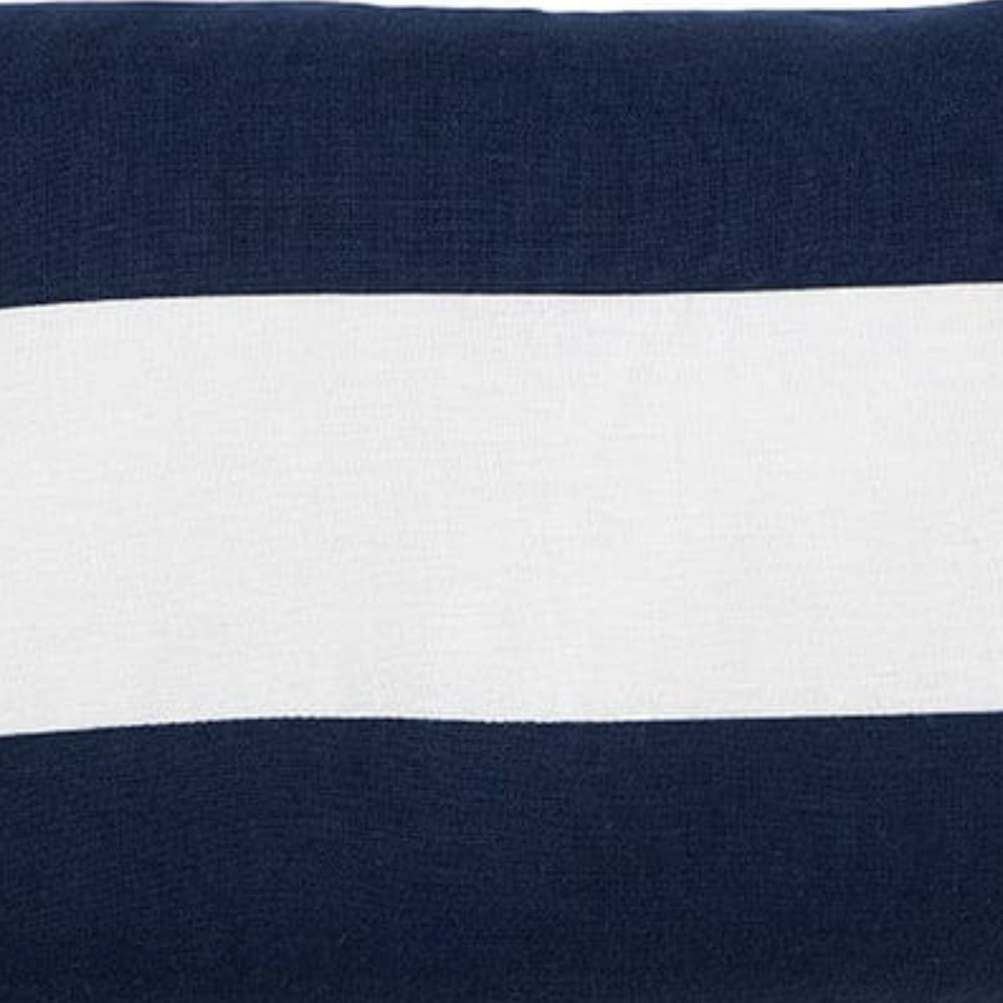 Navy & White Striped Linen Cushion 30x50