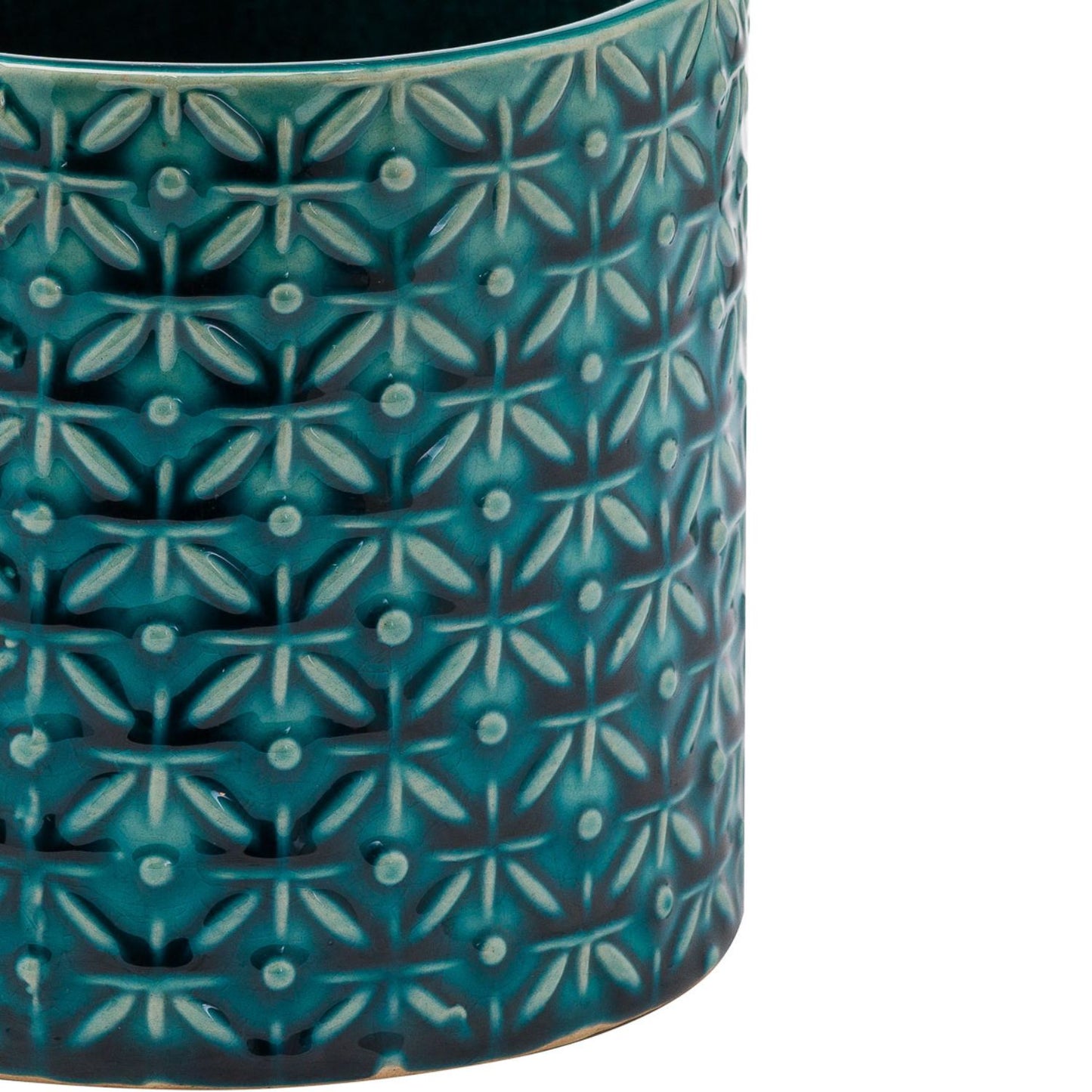Blue Planter Pot in ceramic entitled Mediterranean Charm