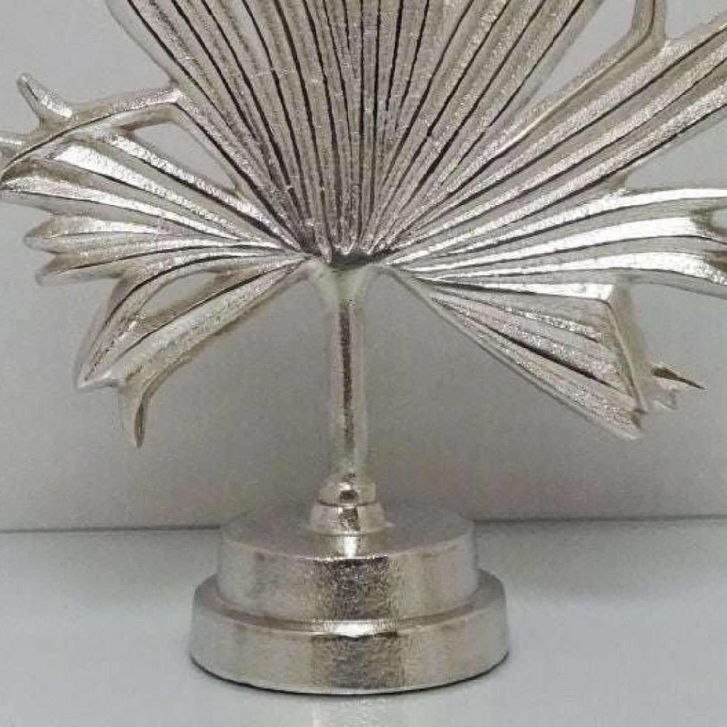 Silver sculputure ornament in foliage design