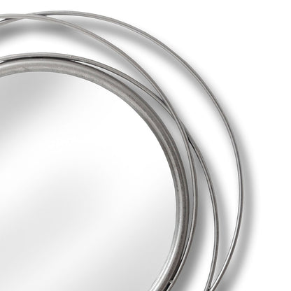 Circular Silver Wall Mirror called Orbit