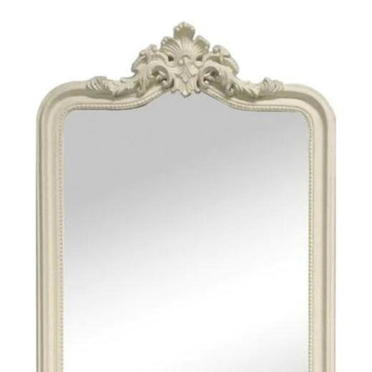 Cream Leaner Mirror with regal design
