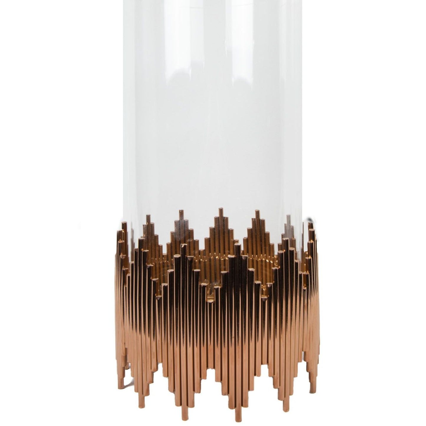 Large Rose Gold Plated Candle Holder
