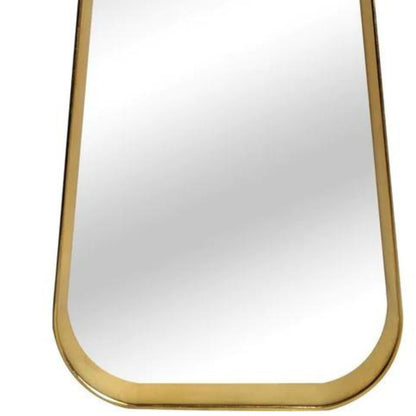 Gold leaner mirror 