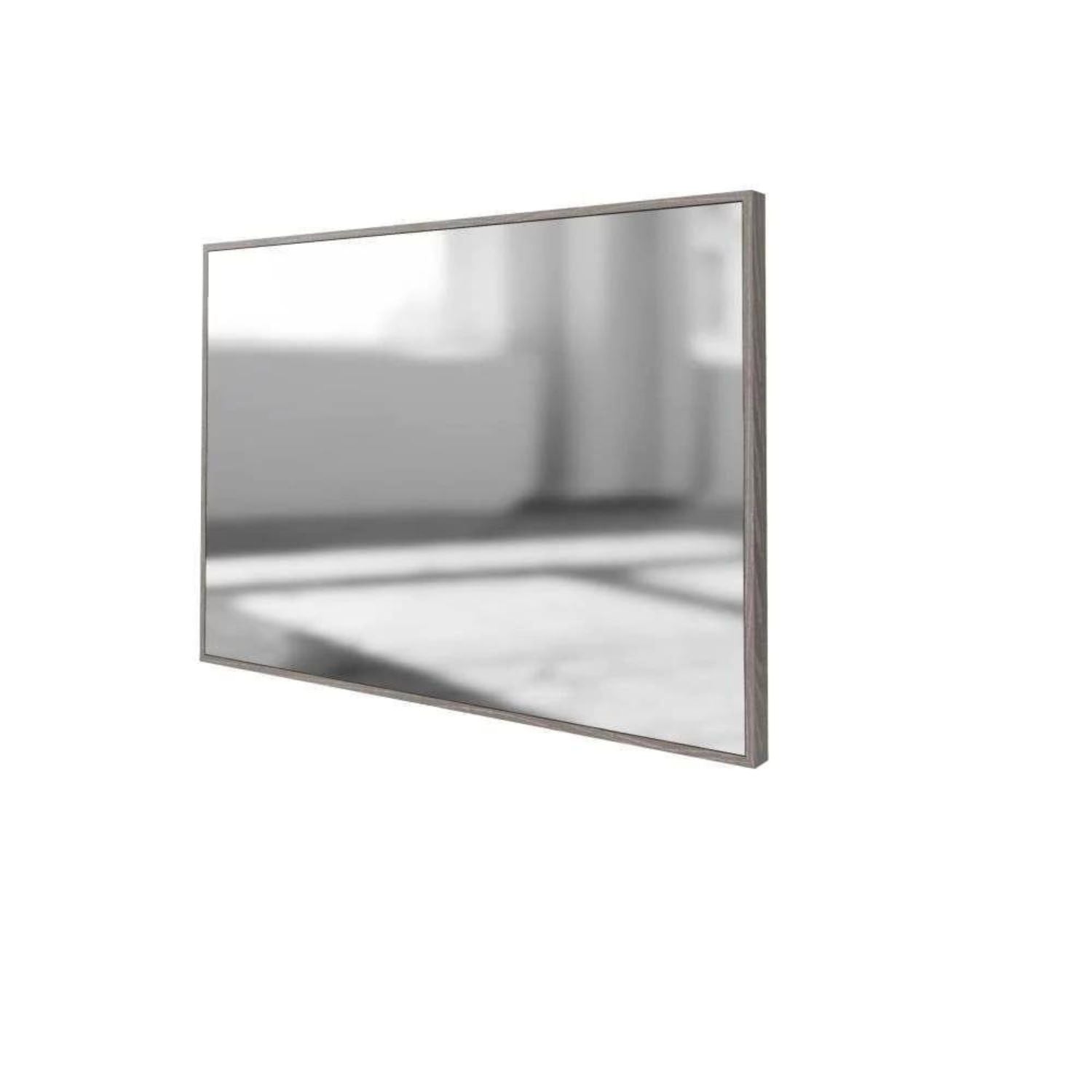 Rectangular Silver Oak Wall Mirror