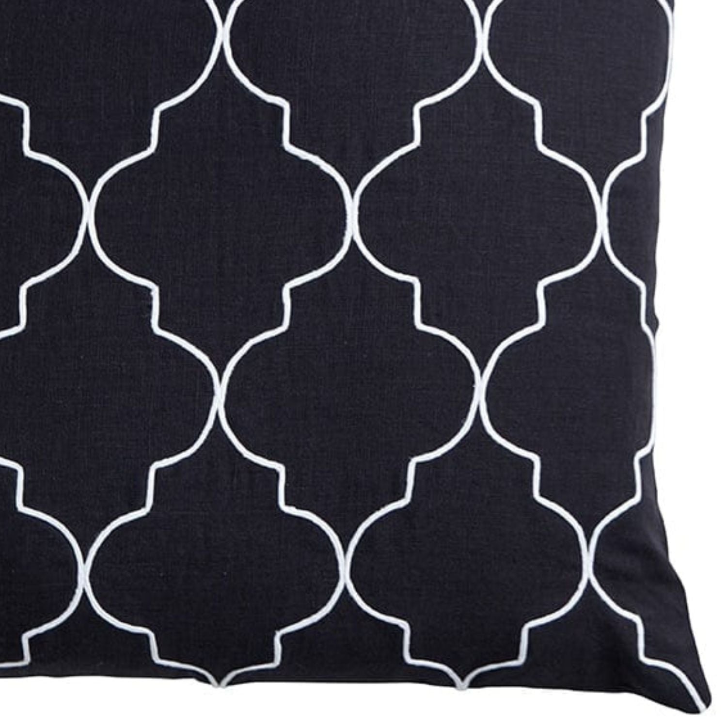 Black & White Lattice Cushion