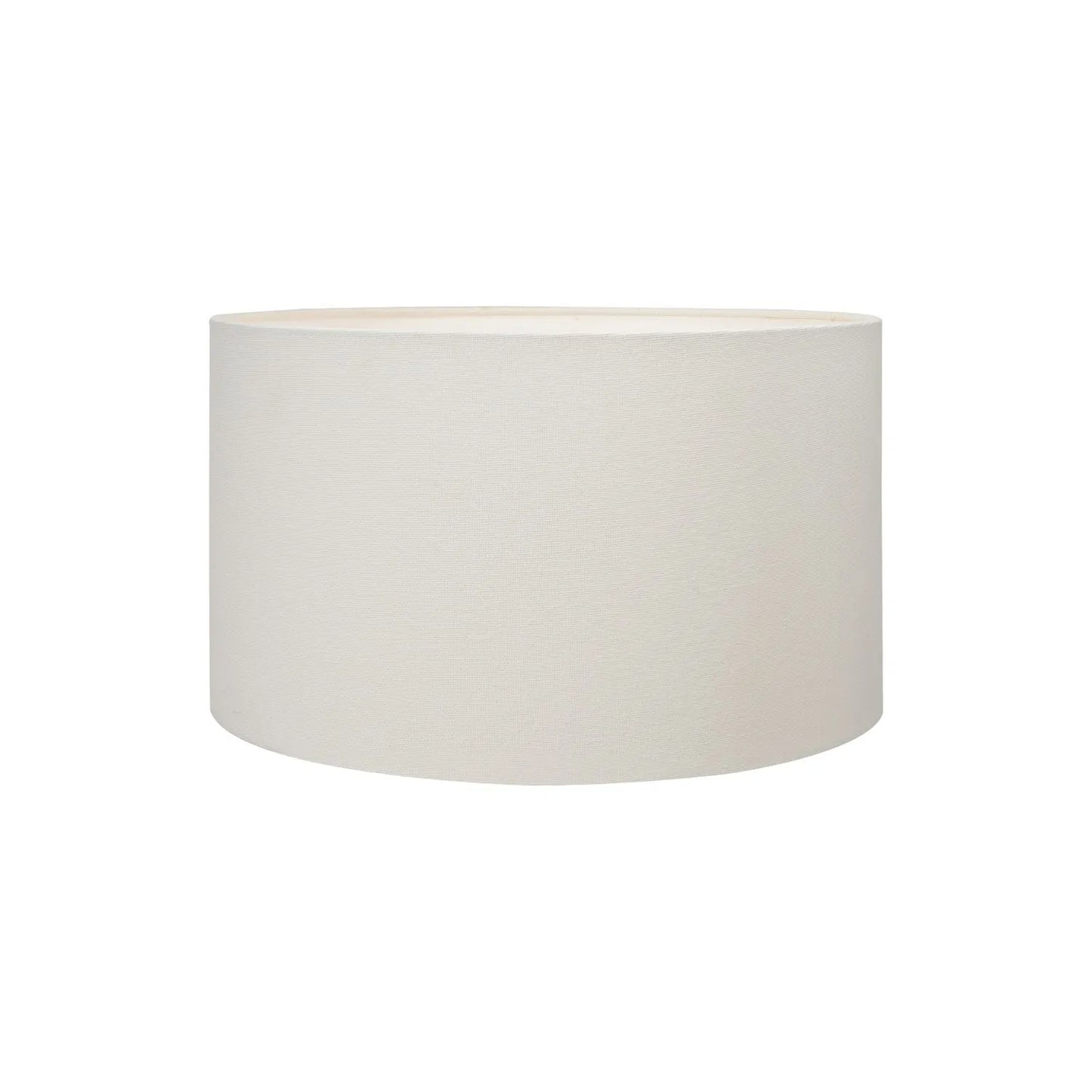 Amber Honey Glass Table Lamp with 40cm White Cotton Handloom Drum Shade – Rounded Squat Decorative Table Light for Bedside & Side Tables 58x40x40cm | Click Style