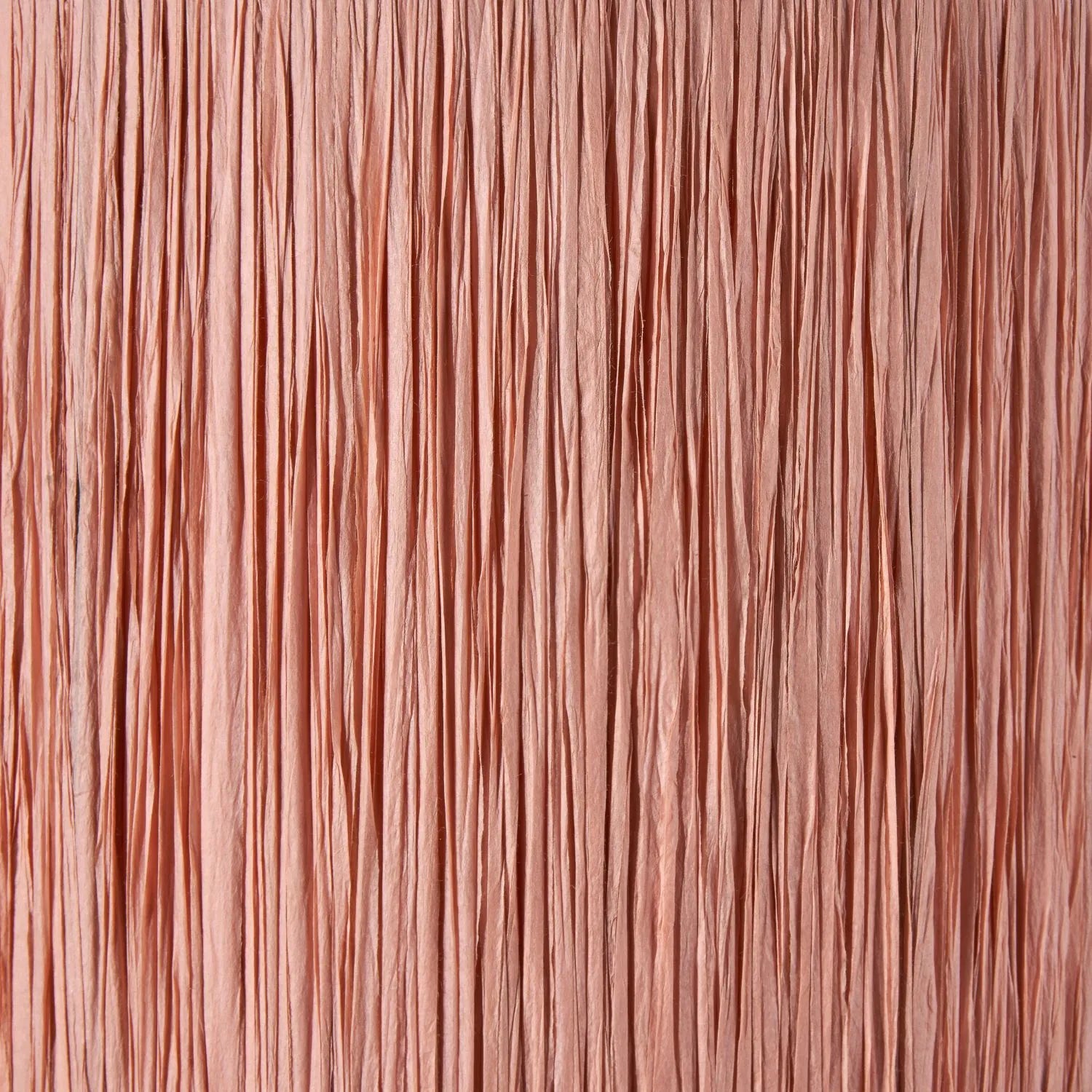 Apricot Peach Raffia Drum Lampshade with Wrapped Textured Finish – Light Shade for Ceiling Table & Floor Lamps 40cm/16in - Click Style