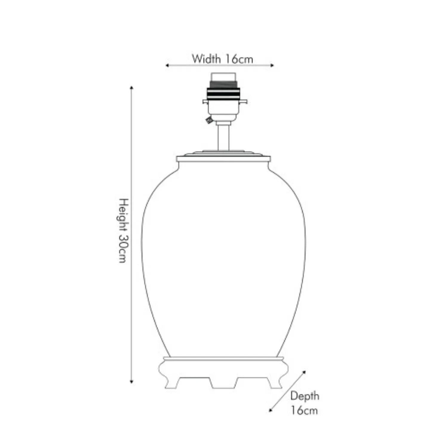 Jenny Worrall Apricot Peach & Yellow Rose & Foliage Cream & Gold Glass Table Lamp Base with Bulbous Shape & Antique Brass Feet – Handcrafted Luxury Floral Lighting Dimensions 30x16x16cm | Click Style