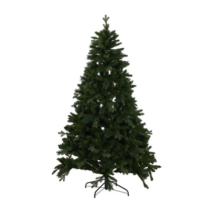 Artificial Green 7ft Pre-Lit Christmas Tree with 400 Brilliant LED Lights – Realistic Faux Forest Fir | Click Style