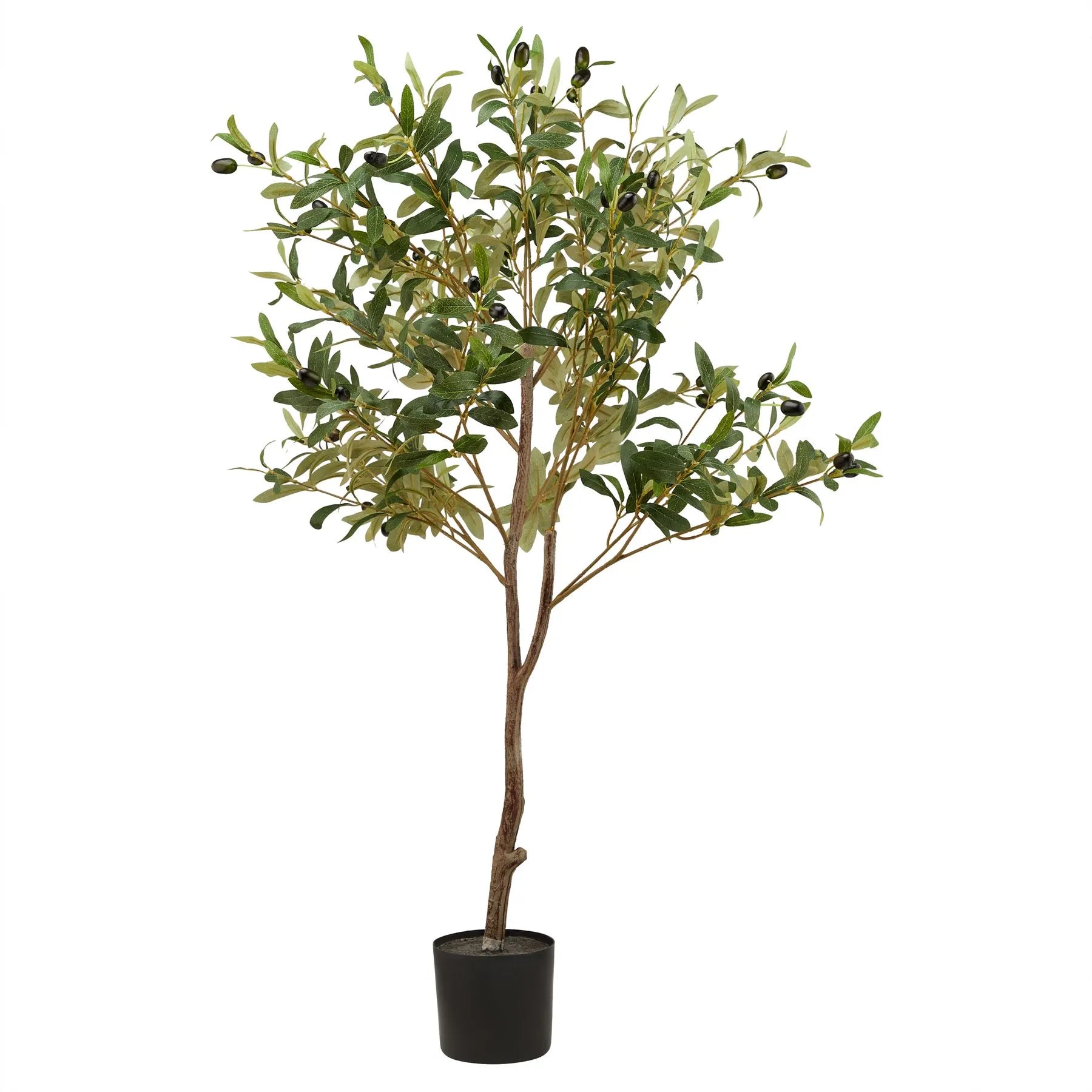 Small Artificial Olive Tree with Black Olives 100cm Faux Olive Tree - Click Style