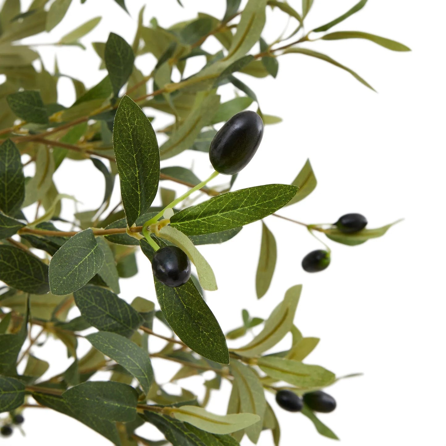 Small Artificial Olive Tree with Black Olives 100cm Faux Olive Tree - Click Style