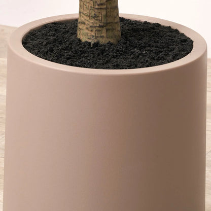 Artificial Tall Olive Tree in Taupe Pot with Black Olives – Realistic Faux Potted Indoor Plant Greenery Decor 210x120x120cm - Click Style