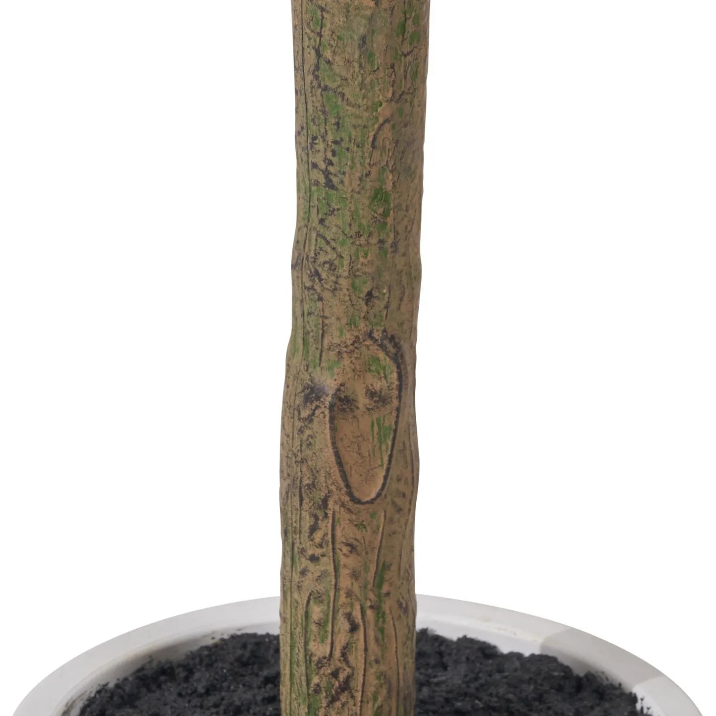 Artificial Tall Olive Tree in White Pot with Black Olives – Realistic Faux Potted Indoor Plant Greenery Decor 150x90x90cm - Click Style