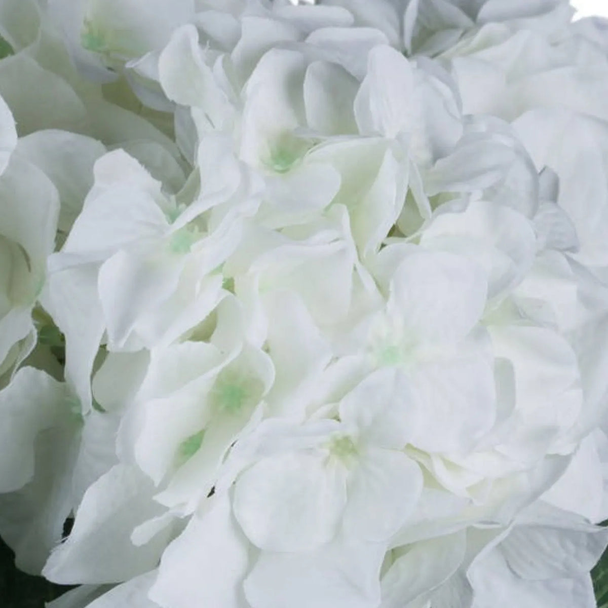 Artificial White Schneeball Hydrangea with Long Stem & Compact Bloom – Realistic Faux Hydrangea Flower with Green Foliage 71cm – White Schneeball Hydrangea Bloom Close-Up | Click Style