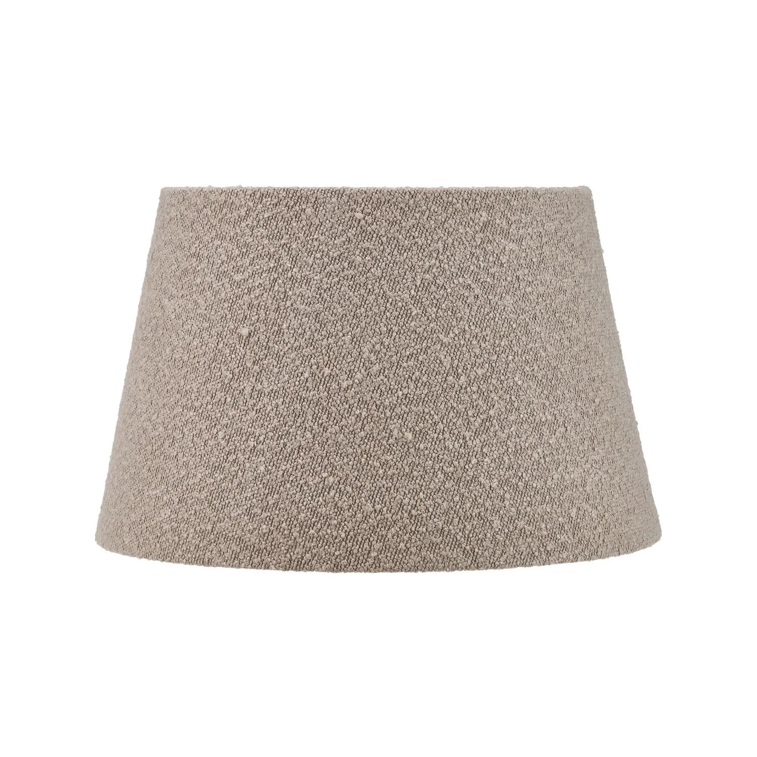 Beige Taupe Bouclé Tapered Lampshade with Teddy Textured Fabric – Cone-Shaped Light Shade for Ceiling Table & Floor Lamps 50cm/20in - Click Style