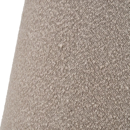 Beige Taupe Bouclé Tapered Lampshade with Teddy Textured Fabric – Cone-Shaped Light Shade for Ceiling Table & Floor Lamps 50cm/20in - Click Style