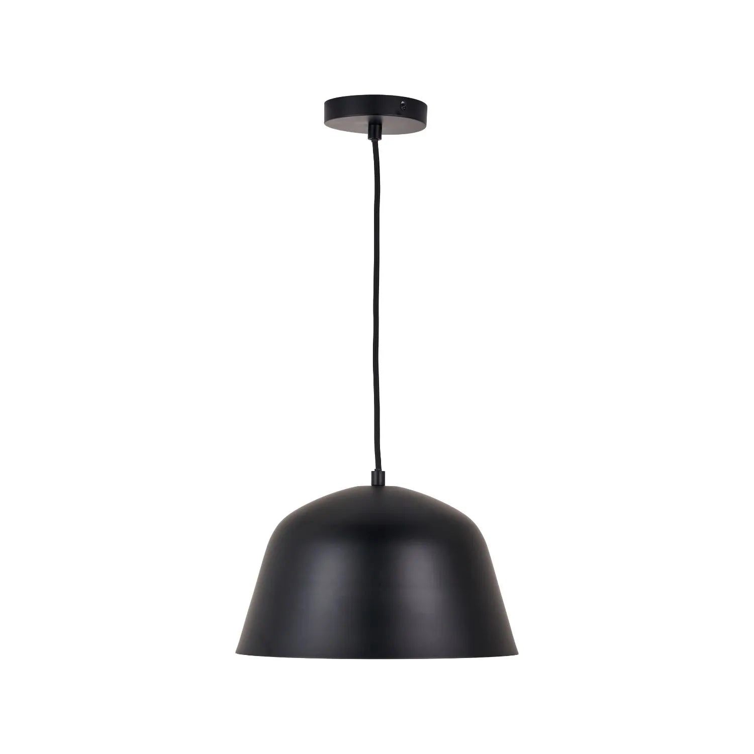 Black Adjustable Retro Pendant Ceiling Light with Metal Dome Shade – Modern Hanging Suspension Lamp 122x29x29cm | Click Style