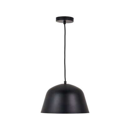 Black Adjustable Retro Pendant Ceiling Light with Metal Dome Shade – Modern Hanging Suspension Lamp 122x29x29cm | Click Style