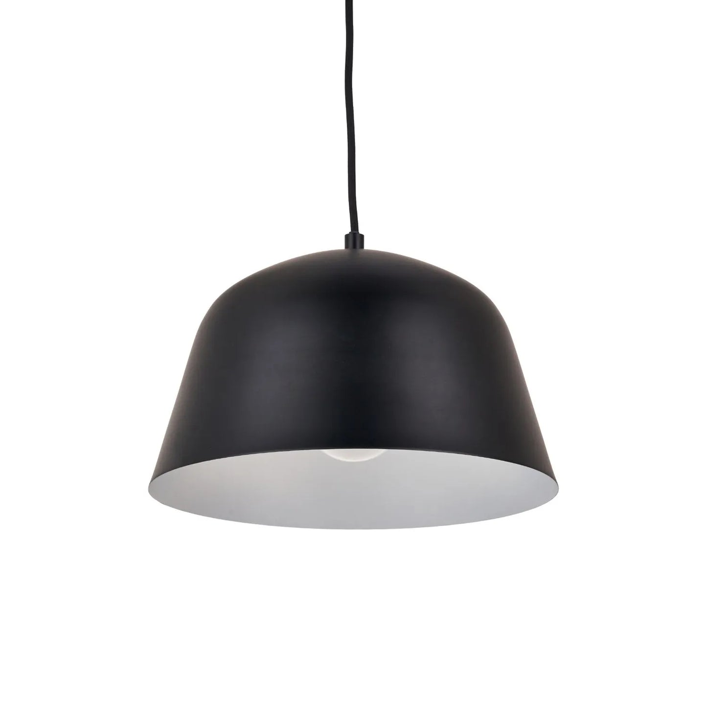 Black Adjustable Retro Pendant Ceiling Light with Metal Dome Shade – Modern Hanging Suspension Lamp 122x29x29cm | Click Style
