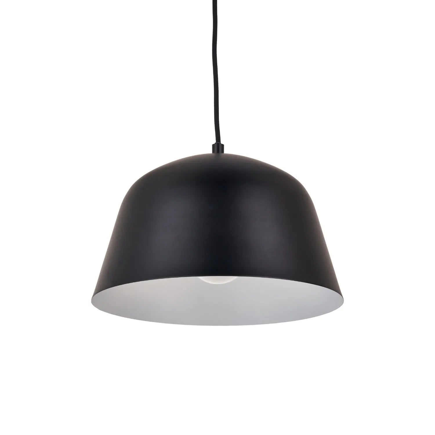 Black Adjustable Retro Pendant Ceiling Light with Metal Dome Shade – Modern Hanging Suspension Lamp 122x29x29cm | Click Style
