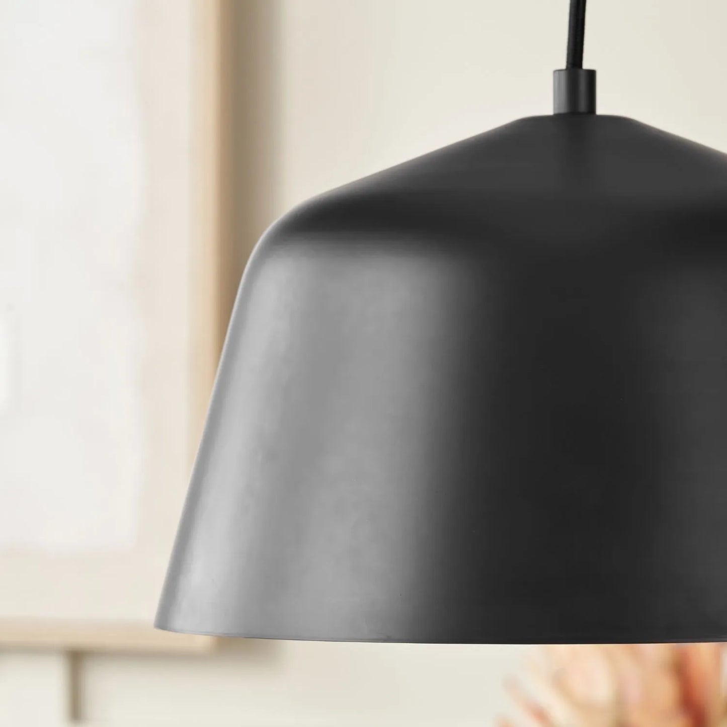 Black Adjustable Retro Pendant Ceiling Light with Metal Dome Shade – Modern Hanging Suspension Lamp 122x29x29cm | Click Style