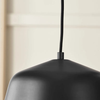 Black Adjustable Retro Pendant Ceiling Light with Metal Dome Shade – Modern Hanging Suspension Lamp 122x29x29cm | Click Style