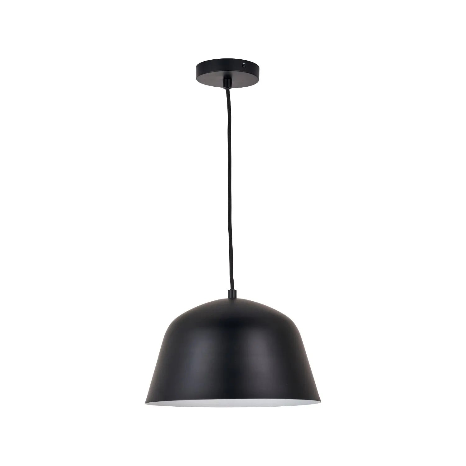 Black Adjustable Retro Pendant Ceiling Light with Metal Dome Shade – Modern Hanging Suspension Lamp 122x29x29cm | Click Style