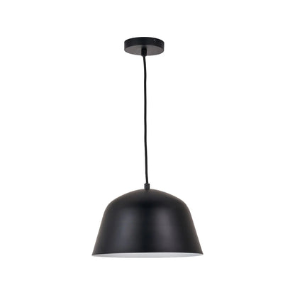 Black Adjustable Retro Pendant Ceiling Light with Metal Dome Shade – Modern Hanging Suspension Lamp 122x29x29cm | Click Style