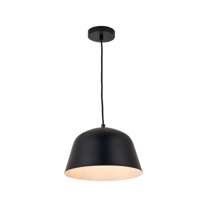 Black Adjustable Retro Pendant Ceiling Light with Metal Dome Shade – Modern Hanging Suspension Lamp 122x29x29cm | Click Style