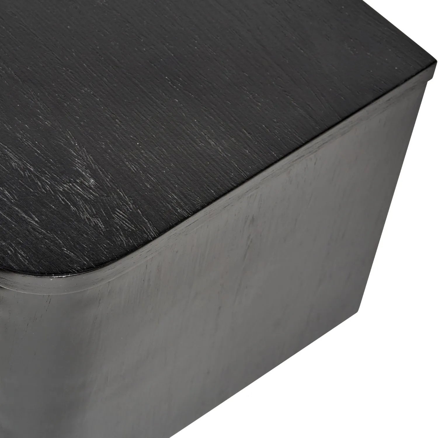 Black Ash Veneer 2 Door Low Sideboard with Internal Shelves, Curved Edges & Tapered Black Metal Legs – Scandinavian Style Wooden Storage Unit 47x120x34cm | Click Style