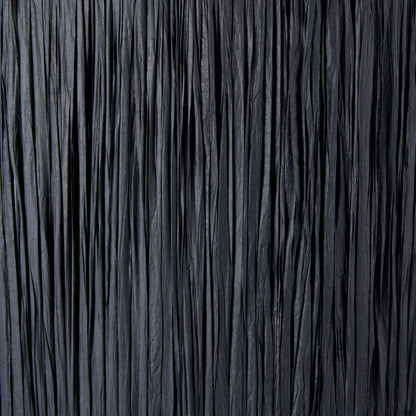 Black Raffia Drum Lampshade with Wrapped Textured Finish – Light Shade for Ceiling Table & Floor Lamps 45cm/18in - Click Style