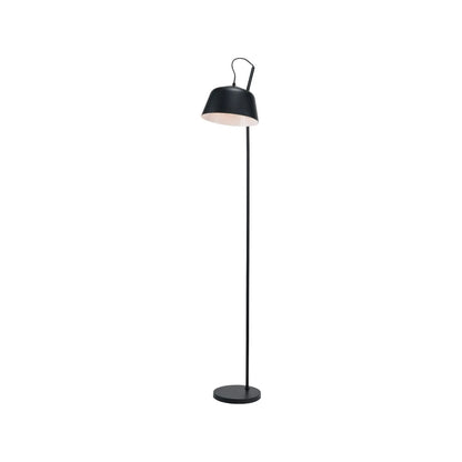 Black Retro Task Floor Lamp with Adjustable Metal Dome Shade – Modern Reading Light 172x30x38cm | Standard Lamp | Click Style