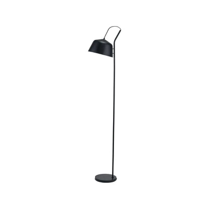 Black Retro Task Floor Lamp with Adjustable Metal Dome Shade – Modern Reading Light 172x30x38cm | Standard Lamp | Click Style