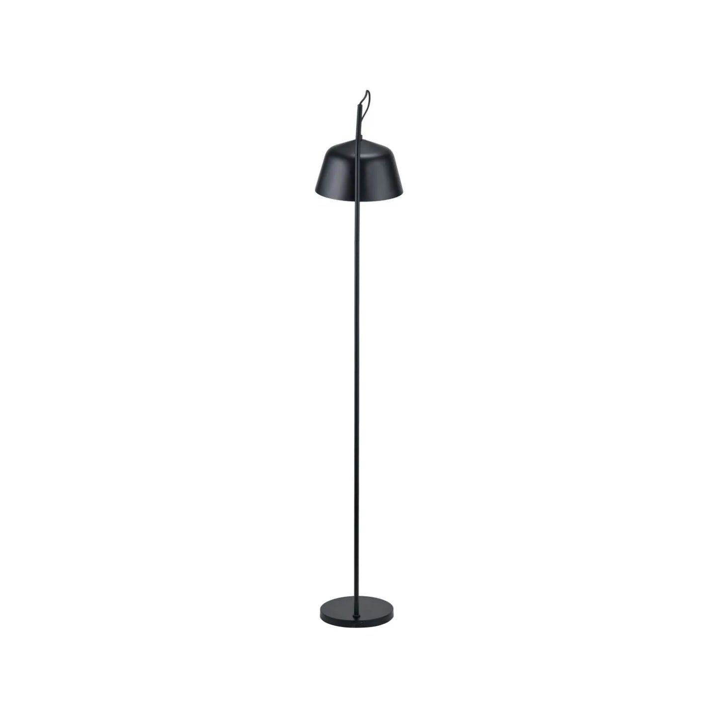 Black Retro Task Floor Lamp with Adjustable Metal Dome Shade – Modern Reading Light 172x30x38cm | Standard Lamp | Click Style