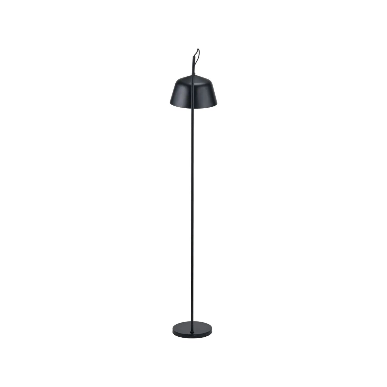 Black Retro Task Floor Lamp with Adjustable Metal Dome Shade – Modern Reading Light 172x30x38cm | Standard Lamp | Click Style