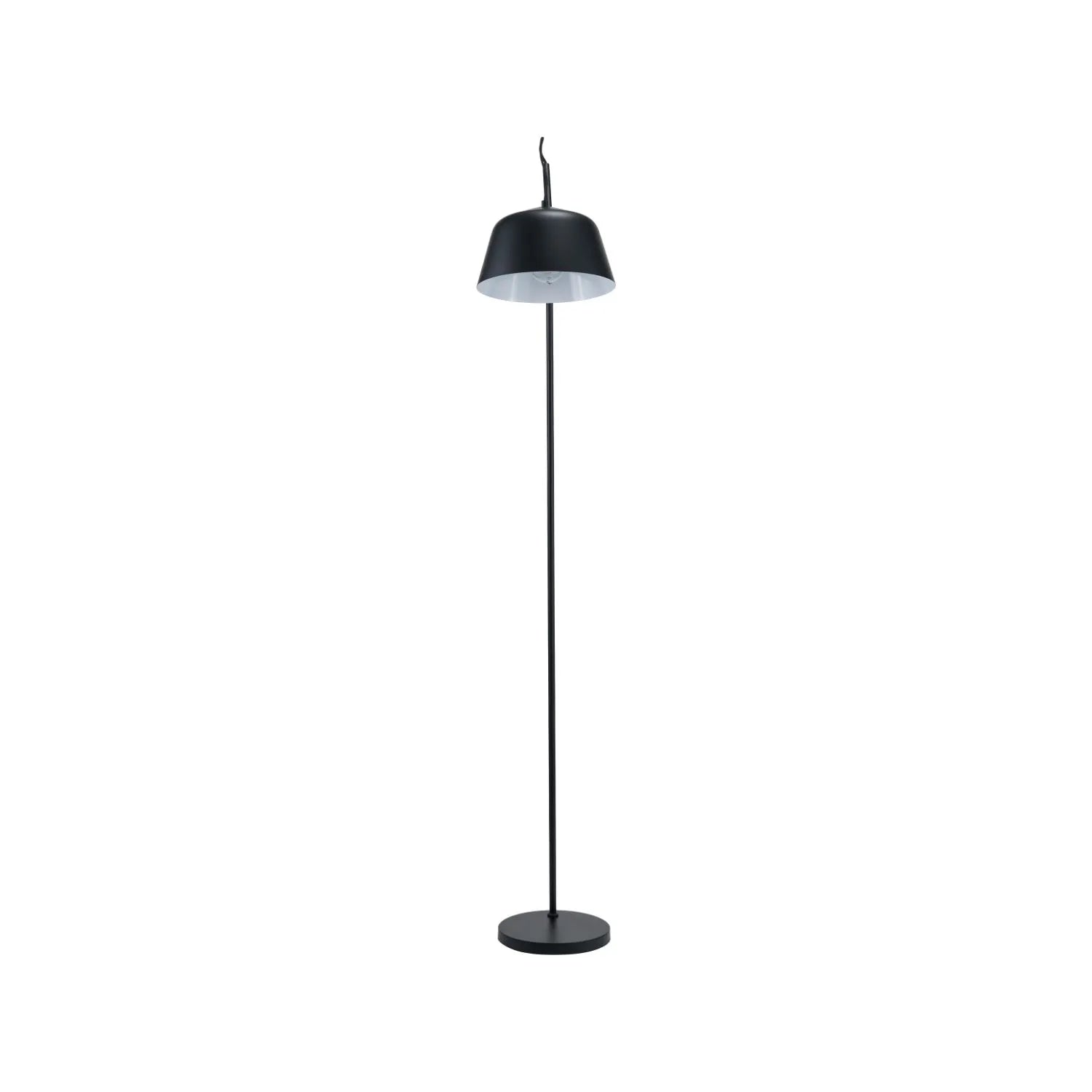 Black Retro Task Floor Lamp with Adjustable Metal Dome Shade – Modern Reading Light 172x30x38cm | Standard Lamp | Click Style