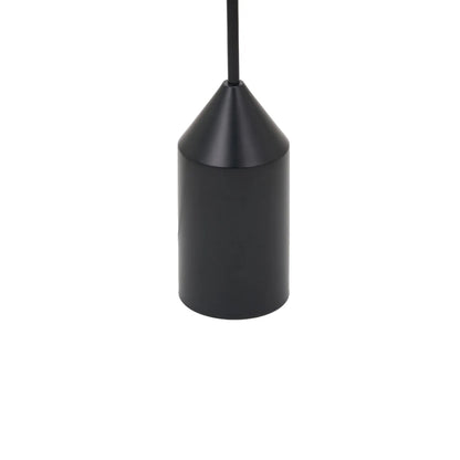 Black Sculptural Metal Floor Lamp with Structured Natural Linen Rounded Squat Shade – Contemporary Cream & Black Freestanding Floor Lamp 157x41x41cm | Click Style